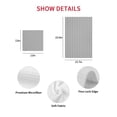 thumbnail image 7 of Grey Geometric Kitchen Dish Towels for Drying Dishes Set of 3, Modern Pure Color Abstract Striped Waffle Weave Microfiber Hand Tea Bathroom Towels Quick Dry & Absorbent Towel 12x12, 7 of 7