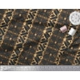 thumbnail image 2 of Soimoi Brown Cotton Duck Fabric Geometric Tie-Dye Print Fabric by the Yard 58 Inch Wide, 2 of 3
