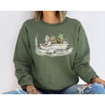 thumbnail image 2 of Frog 90s Graphic Sweatshirt, Unisex Oversize Cotton Toad Sweatshirt, Nature Sweater, Frog Hoodie, Book Lovers Hoodie, 2 of 5