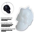 thumbnail image 3 of DIY candle mold, 3D skull silicone mold handicraft candle making mold, Halloween party accessories candy mold, silicone, 3 of 5