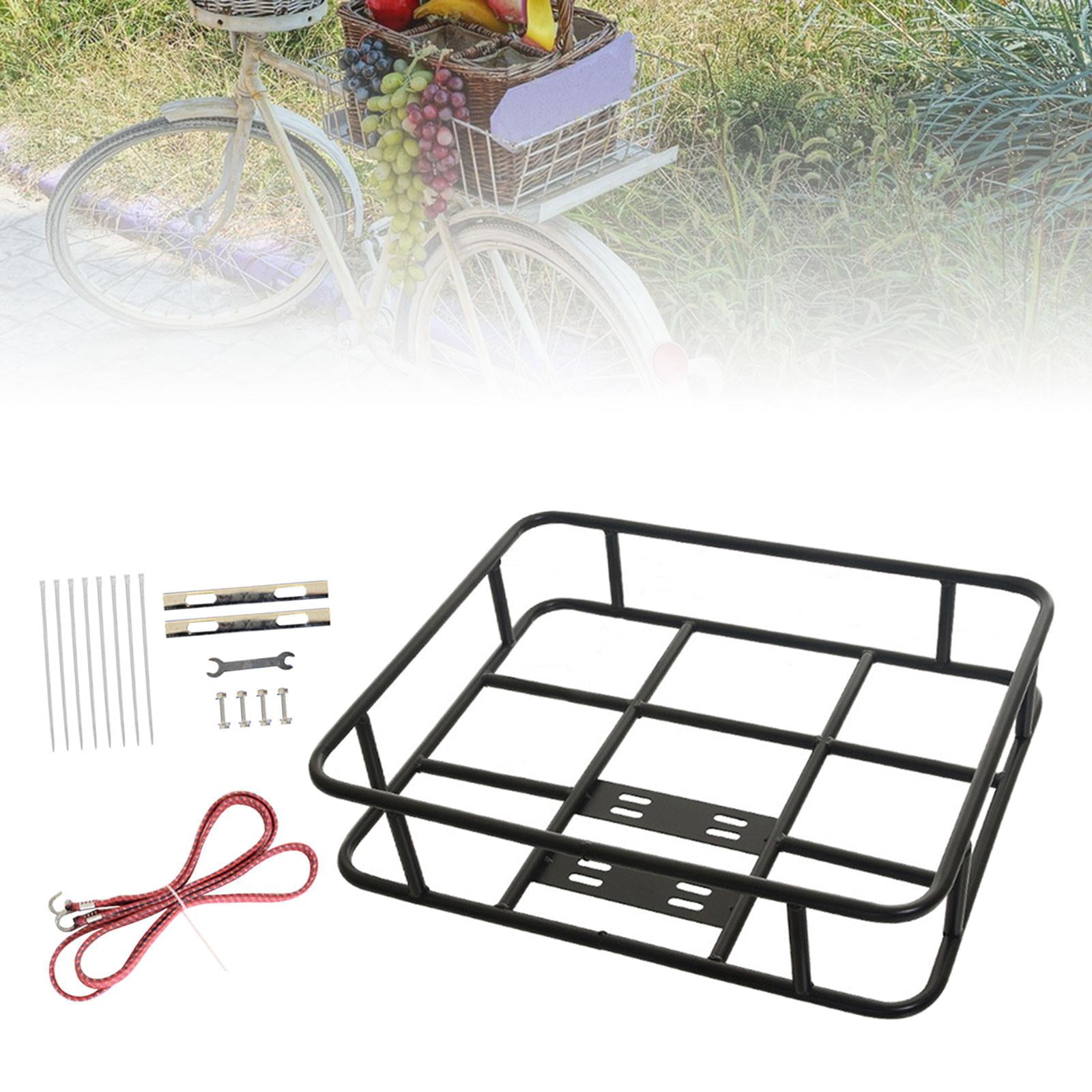 harayaa Bike Basket Bike Basket Bike Accessories Front Handlebar Front Bike Basket Rear 48cmx38cm