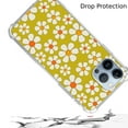 thumbnail image 3 of Green White Daisies Case Compatible with iPhone 14 Pro,Unique Art Design TPU Shock-proof Full Cover, 3 of 6