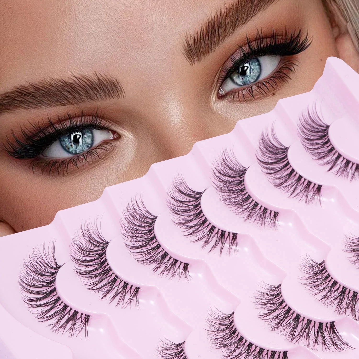1 Silk Black Plus WOSADO Soft Widen Magnetic Eyelashes natural