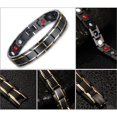 thumbnail image 4 of Fashion Titanium Steel Man Hologram Bracelets & Bangles Magnetic Health Protection Cool Punk Men Bracelets, 4 of 7