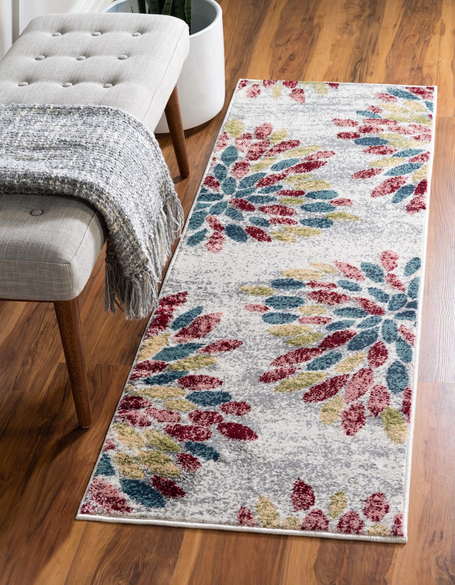 Charleston Collection Rug 6 Ft Runner Multi LowPile Rug