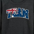 thumbnail image 3 of Instant Message - Team Australia - Women's Lightweight French Terry Long Sleeve Shirt, 3 of 6