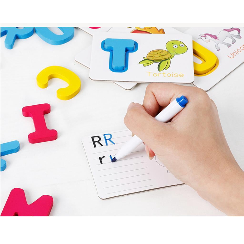 Conzy - Tarjetas flash para niños pequeños de 3, 4, 5, 6 años, juegos de 6 – alfabeto Conzy - Tarjetas flash para niños pequeños de 3, 4, 5, 6 años, juegos de 6 – alfabeto