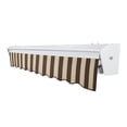 thumbnail image 3 of Awntech 12 Ft Destin Left Motorized Heavy Duty Patio Retractable Awning with Protective Hood (144in x 10.38in x 120in), Brown/Tan Stripe, 3 of 8