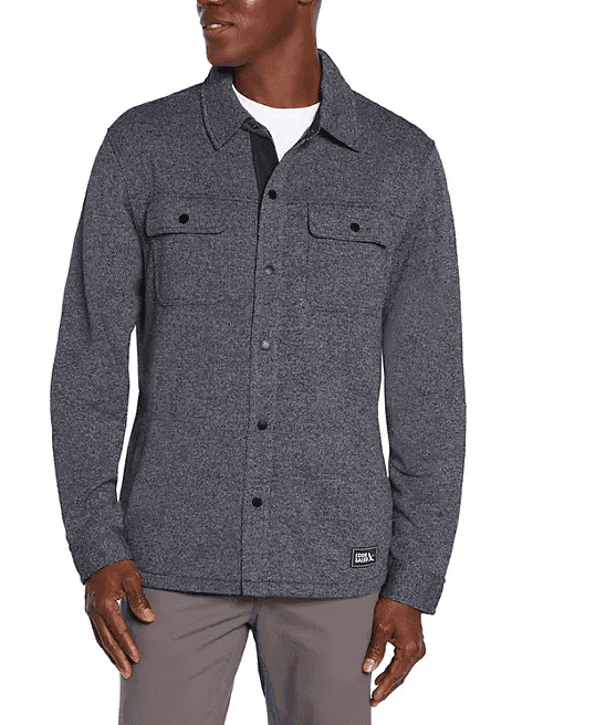 Eddie Bauer Men's XX-Large Sweater Fleece Shirt Jacket - Walmart.com