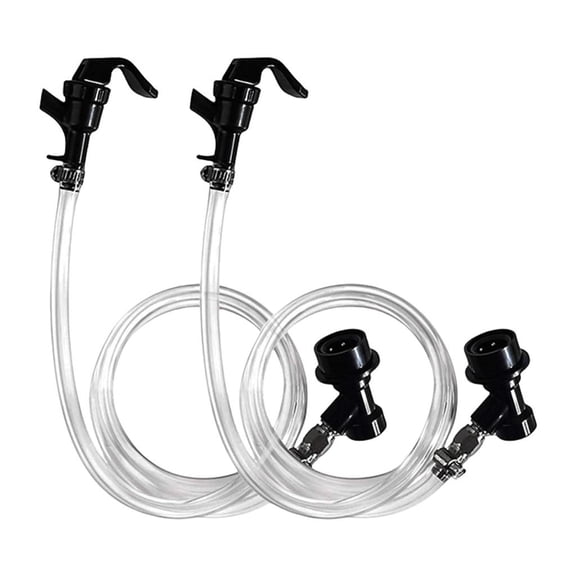 Tizuqe Ball Lock Beer Line Assembly Homebrew Picnics Tap Faucet with Tube Beer Dispenser