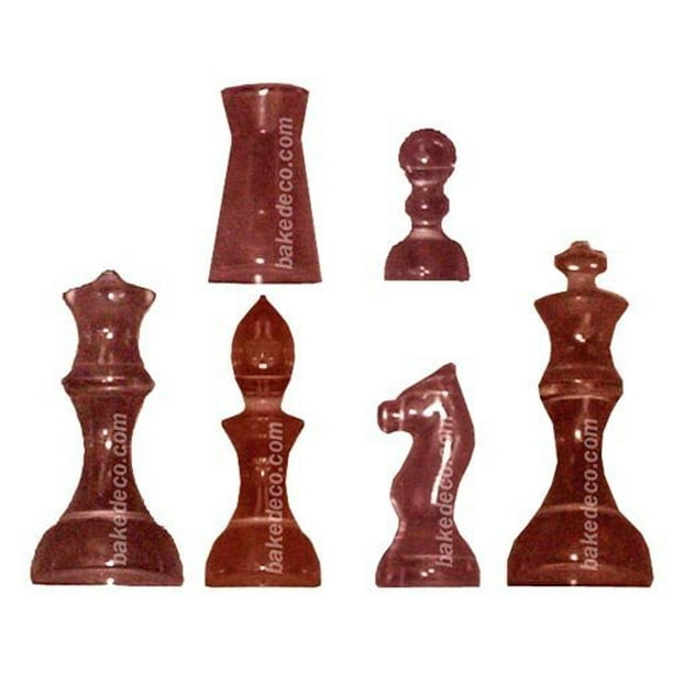 Chocolate Mold, Set of 16 Chess Pieces. Buy 2 Molds to Make Whole Chess