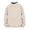 Beige, variant on GobdXE Solid Girls Neck Long Sleeve Sweatshirt Kids Front Kangaroo Pocket Loose Casual Pullover Fashion Daily Top
