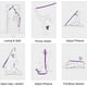 thumbnail image 4 of Correa de ejercicio de estiramiento de yoga con 9 bucles flexibles Espesar Banda de ejercicio Gravity Fitness Estiramiento Correa-dance Yoga Cinturón de estiramiento extra Elástico Yog BANYUO Electrónica, 4 of 5