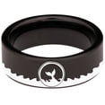 thumbnail image 2 of Whale Tungsten Carbide Ring, 2 of 9