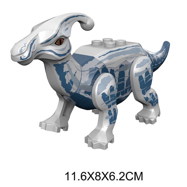 Dinosaur World Building Blocks Set, Large Dinosaur Figures T-Rex Velociraptor Triceratops, DIY Assembled Educational Construction Toy, STEM Learning Building Kit Gift for Kids Boys Girls