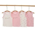 thumbnail image 3 of MXIEZI 3-8 Years Little Girls Comfort Breathable Tanks Tops Underwear for Toddler Kids Soft Sleeveless Undershirt Cotton Vest, 3 of 8
