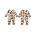 thumbnail image 2 of BemeyourBBs Western Cowboy Baby Boy Clothes Stuff Infant One-piece Mallard Duck Bull Romper Zipper Spring Fall Winter Jumpsuit Retro Bodysuit Newborn Going Home Outfit, 2 of 9