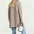 thumbnail image 2 of Women's Cardigan Knitted Long Coat Elegant Casual, 2 of 12