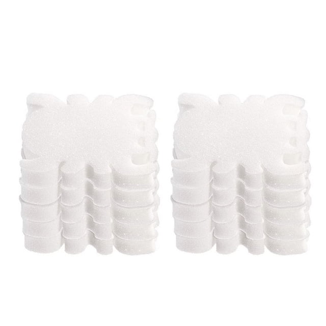10 Pcs Éponge Absorbante d'Huile Crémeuse pour Spa et Piscine