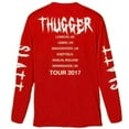 thumbnail image 2 of Men's Young Thug Thugger Skull (Back & Sleeve Print) Long Sleeve Large Red, 2 of 2