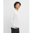 thumbnail image 2 of Hanes Essentials Men's Cotton Long Sleeve T-Shirt, 2-Pack White L, 2 of 4