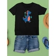 thumbnail image 3 of Dino With Toothbrush T-Shirt Juniors -Image by Shutterstock,  Large, 3 of 4