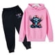 thumbnail image 3 of Conjuntos de sudadera de Stitch Disney para niños, sudaderas y pantalones cálidos de moda, traje de 2 piezas, ropa de exterior de moda, regalos de cumpleaños y Navidad, 3 of 5