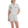 thumbnail image 1 of Pijama de Las Chicas Superpoderosas | Camiseta de manga corta y short | Suave y cómoda para dormir | Diseño original para fans de Cartoon Network, 1 of 5