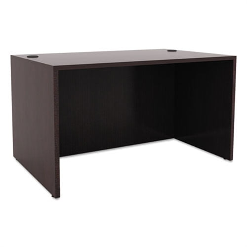 Alera Valencia Series Straight Desk Shell, 47 1/4w x 29 1/2d x 29 5/8h, Espresso