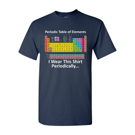 Element Top - Periodic Table Of Elements Funny Humor DT Adult T-Shirt Tee