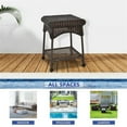 thumbnail image 4 of Afuera Living Contemporary Wicker Patio End Table in Espresso, 4 of 7