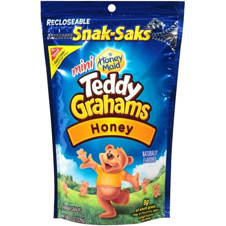 Teddy Grahams Honey Graham Snacks Snack-Sak - 8oz