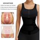 thumbnail image 4 of Entrenador de cintura para mujer, corsé de peso con cremallera, banda para el estómago, quemador de neopreno, recortador de Sauna para el sudor, cinturón de entrenamiento corporal negro Adepaton CZYD-ZC145-5, 4 of 7