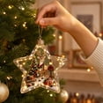 thumbnail image 5 of Glowing Christmas Story Star Shaped Decor,Light-Up Mini Holiday Scene Ornament with Warm LED Light,Festive Keepsake Hanging Pendant for Christmas Tree,Home And Party Decoration(Reindeer), 5 of 6