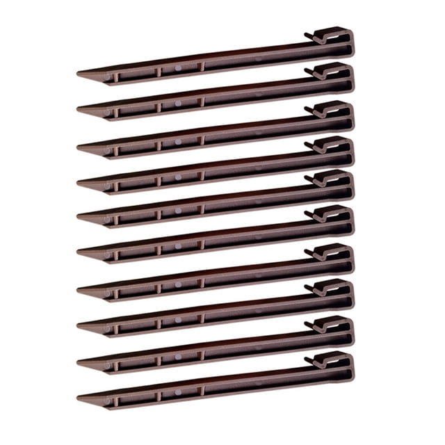Bewildely 50x soporte para plantas, estacas para bordes de paisaje, instalación fácil y duradera, plana, segura para múltiples propósitos Jardín y Patio Café+50uds