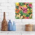 thumbnail image 3 of Fruit Roses Apples Leaves Flowers Wall Clock Square Silent Non Ticking Battery Operated Clock for Home Bathroom Kitchen Bedroom Living Room, 3 of 8