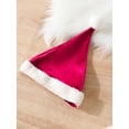 thumbnail image 4 of Diconna Costume de Noël pour Fille Bébé, Tenue de Père Noël, Couleur Contrastée, Manches Longues, Col Rond, Robe Trapèze, Barboteuse + Chapeau, 4 of 9