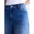 thumbnail image 4 of Free Assembly Women's High Rise Wide Leg Ankle Jeans, 27" Inseam, Sizes 0-16, 4 of 5