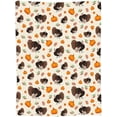 thumbnail image 2 of Thanksgiving Blanket Pumpkin and Turkey Flannel Blanket Soft Cozy Throw Blankets for Bed Sofa Couch Office Travel All Season 50"X40", 2 of 6