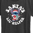 thumbnail image 3 of Lilo & Stitch - Santas Lil Helper Christmas - Women's Short Sleeve Graphic T-Shirt, 3 of 5