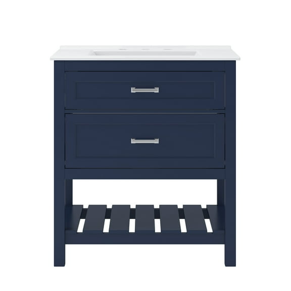 Craft   Main Lsvt3122d-F8w Lawson 30" Free Standing Single Basin Vanity Set - Aegean Blue