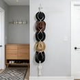 thumbnail image 4 of Rewenti Boho Macrame Hat Hanger Wall Hat Rack with Tassel Hand Woven Cottons Hat Organizer for Cowboy Hats Fedoras, 4 of 6