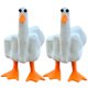 thumbnail image 1 of 2/3/4/7 Uds. Esculturas de pato con dedo medio pato pequeño para césped de Patio, 1 of 8