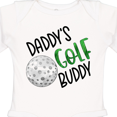 thumbnail image 4 of Inktastic Daddy's Golf Buddy with Golf Ball Boys or Girls Long Sleeve Baby Bodysuit, 4 of 5