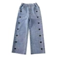 thumbnail image 5 of Ropa para niños, jeans para niñas, estilos de primavera y otoño, pantalones holgados de estilo occidental para niños de talla grande, pantalones casuales para niños de talla grande, 5 of 5