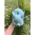 thumbnail image 4 of Y.Byani Piggy Bank Coin Bank Pig Statue Gifts Polyresin Home Decor Arts 8.3 inch (Blue), 4 of 7
