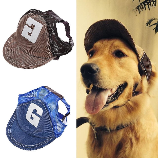 Sombrero para perro, sombrero para el sol para perro, gorra de béisbol para perro, gorra deportiva, sombrero para exteriores, protección solar, sombrero para perro con orificios para los oídos, transp