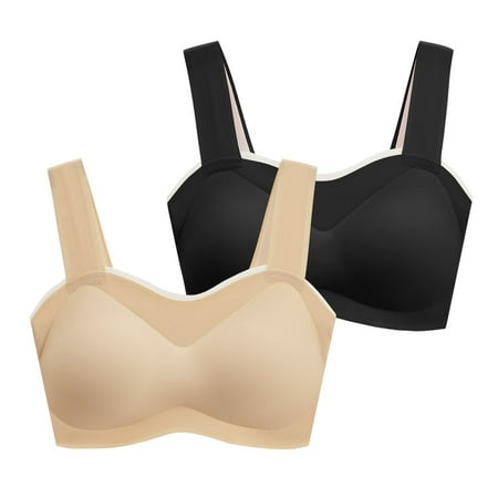 

adviicd Womens Sports Bras Women s Underwire Contour Multiway Full Coverage Strapless Bra Black Beige XX-Large