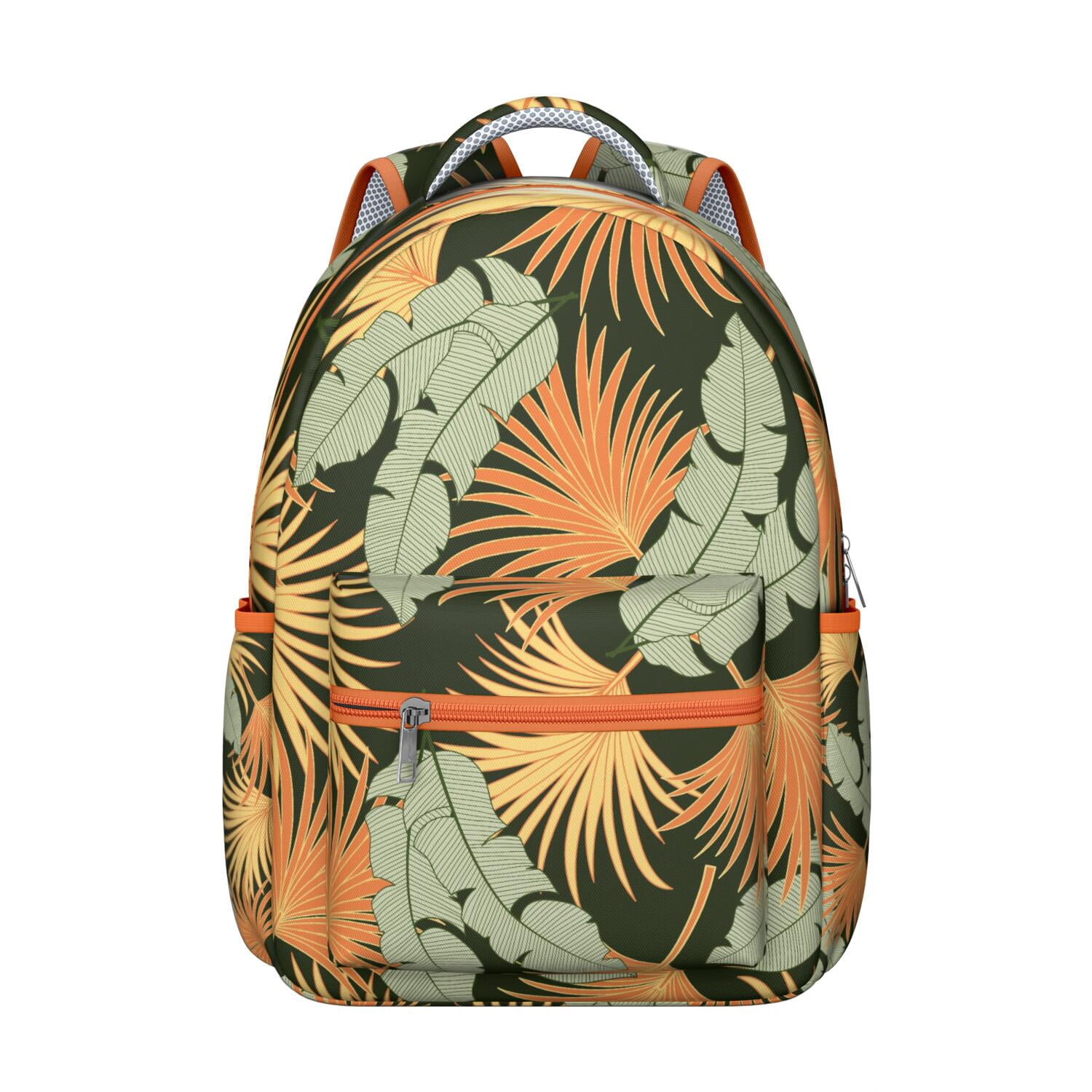 Kealawai Tropical Leaf Print Backpack Mint Green Travel School Book Bag NWOT Cute Watermelon Tropical Design Backpack - Waterproof  main image 3