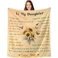thumbnail image 2 of Positive Daily Affirmations Blanket, Badass Affirmations Gifts for Women, Inspirational Motivational Gifts for Women, Mental Health Funny Sobriety Gifts for Women Positive Affirmations Blanket 50x60, 2 of 6